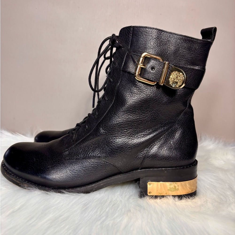VINCE CAMUTO Ankle Boots w/Gold Accents - Picture 7 of 7
